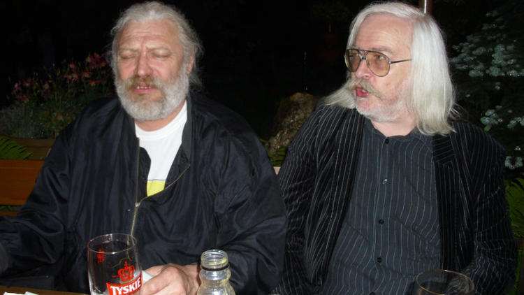 Majwka. Wiktor ze swoim przyjacielem.