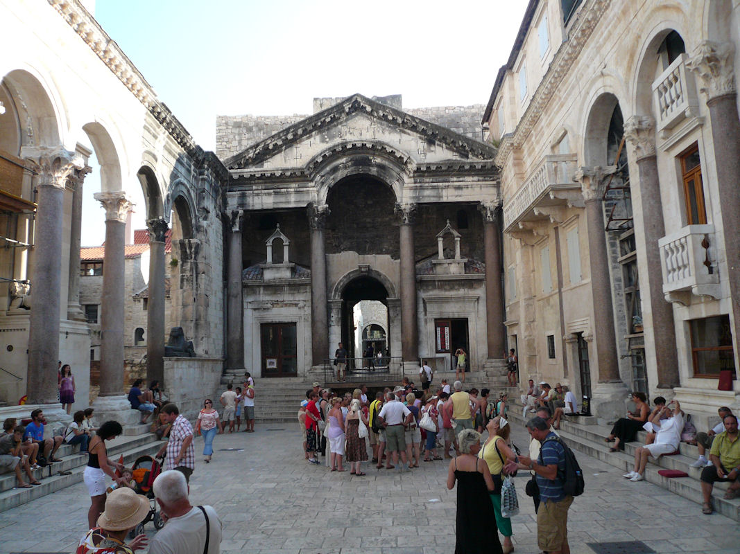 Chorwacja, Split (2009r.) - ruiny paacu Dioklecjana