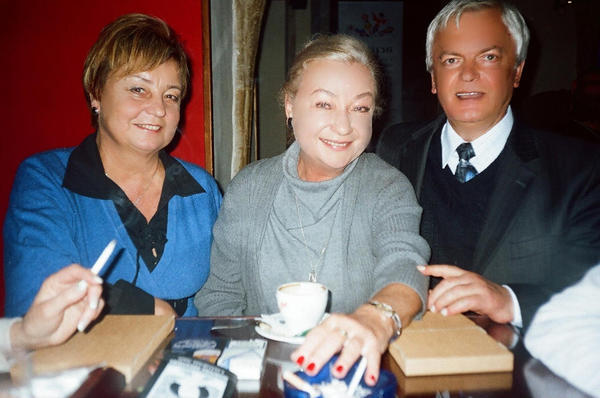 Klub "Pod Jaszczurami" - spotkanie "S�owianek" z okazji 50-lecia Zespo�u. (22 XI 2009).Lidia Bachleda Curu� (Antkiewicz)- mama s�ynnej aktorki Alicji.